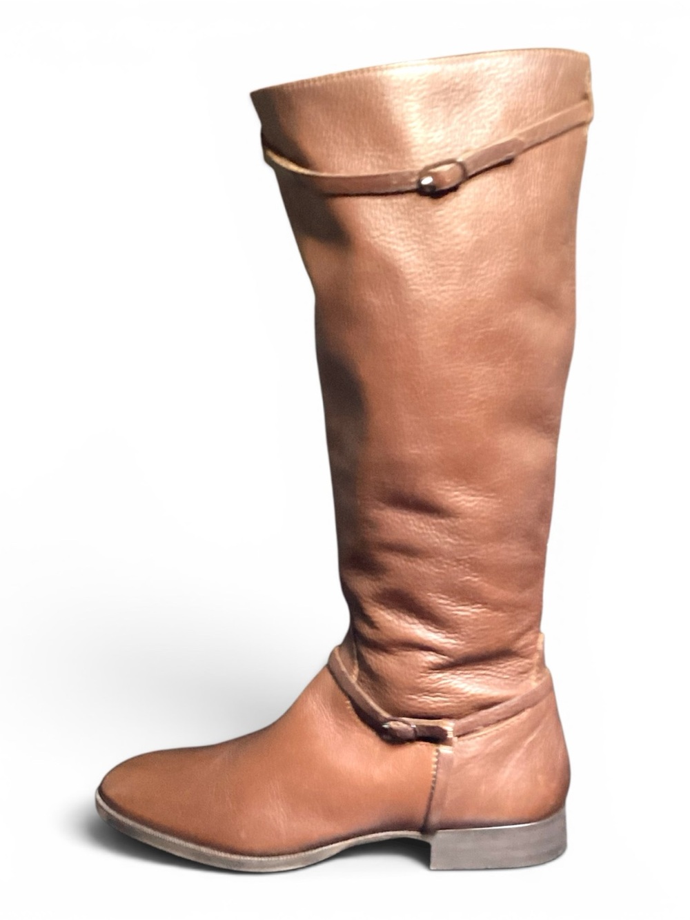 J. Crew | Brown Leather Knee High Ridding Boots Made In Italy Women's Size 10